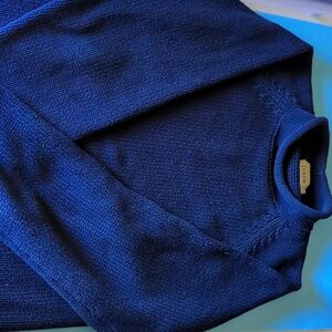 J. Crew Roll neck Sweater, Mens Medium, Navy Blue